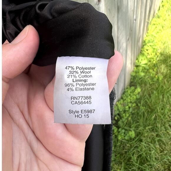 Madewell Buffalo Check Jumper Dress Black Gray Sleeveless XXS Mini Wool Blend - Picture 7 of 7